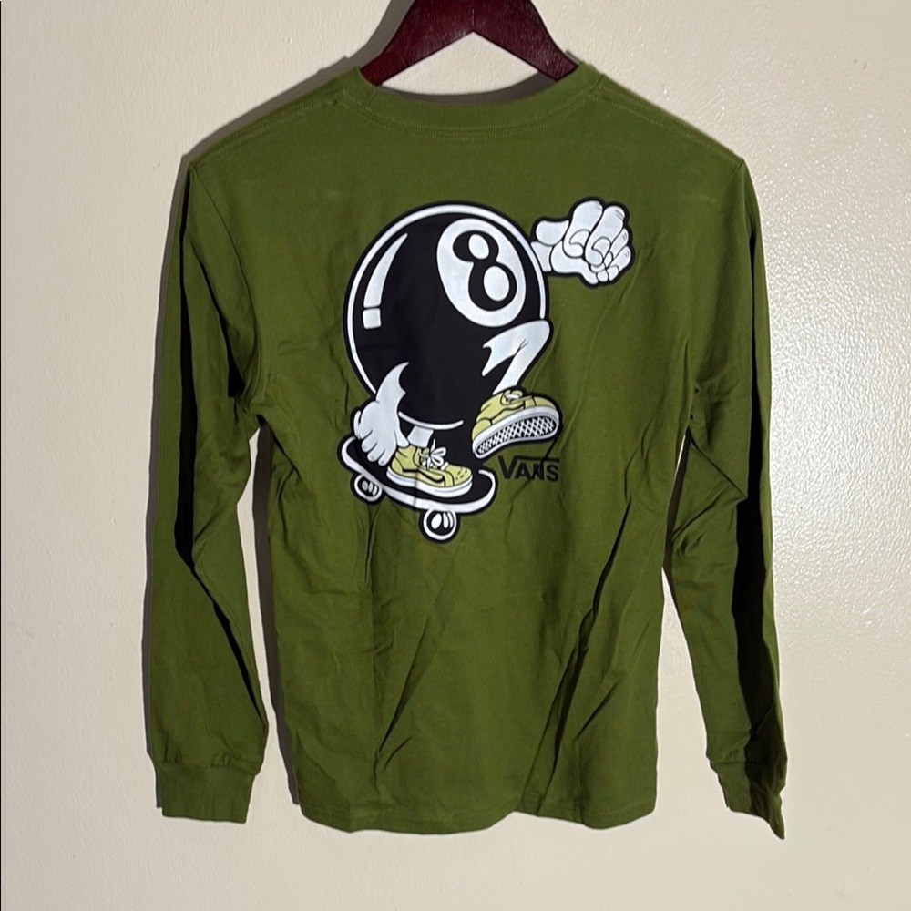 Vans Green Graphic Long Sleeve Shirt